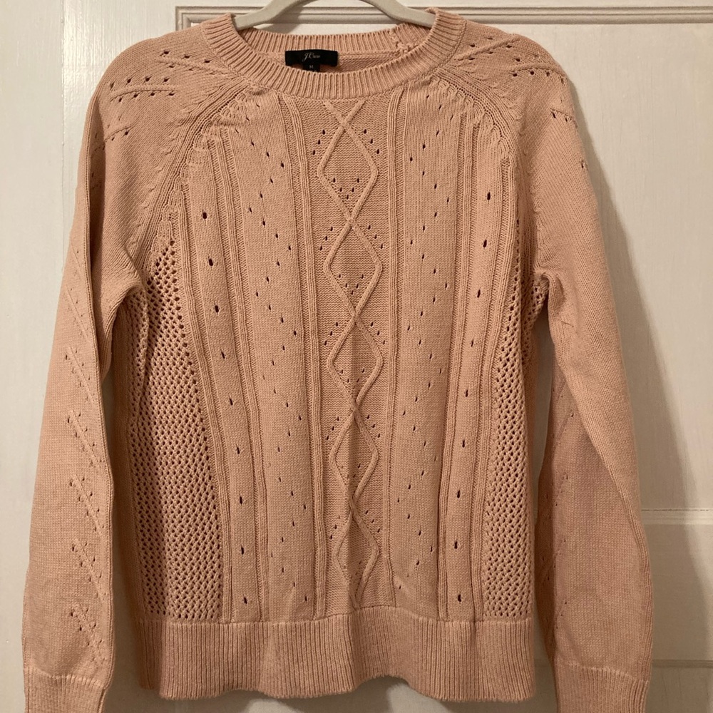 J Crew Buff Pink Sweater